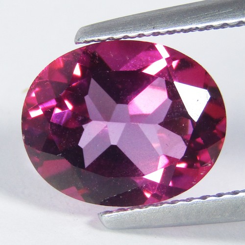 4.28Cts Stunning Natural Top Pink Topaz 11x9mm Oval Shape Loose Gemstone Ref-VDO