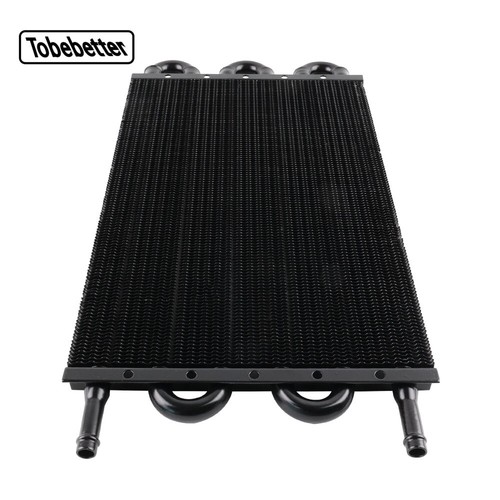 Black 6 Rows Aluminum Remote Transmission Oil Cooler Radiator Converter Kit USA - Picture 11 of 11