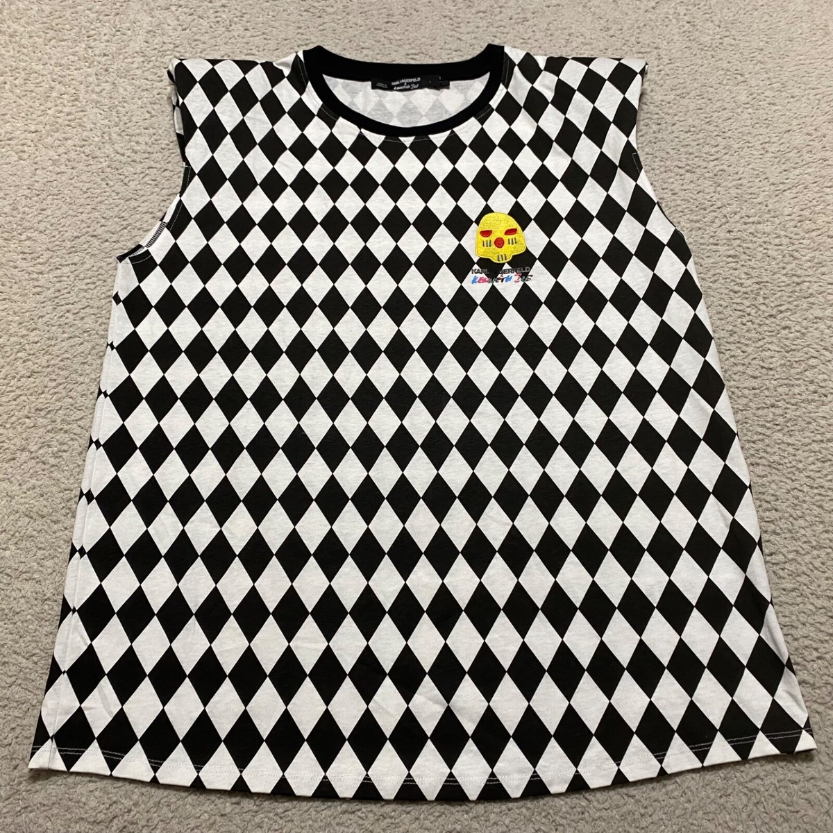バッグ 1 Karl Lagerfield x Kenneth Ize Womens Large Top Embroidered
