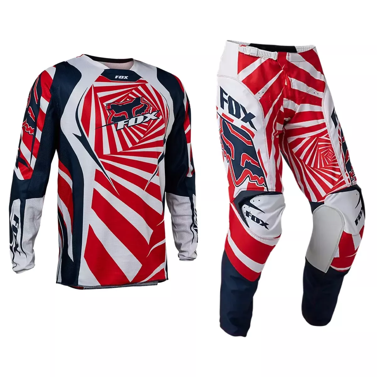 Fox Racing 180 Goat Youth Motocross Gear Set Navy Red 29714 007 29723 007