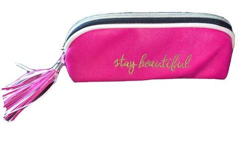 Stay Beautiful Funny Makeup Bag