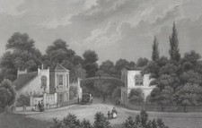 SCHWERIN - Greenhouse-Garten - Mecklenburgisches Album - Stahlstich 1855