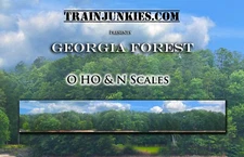 TrainJunkies Georgia Forest Model Railroad Backdrop