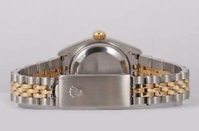 Rolex Lady Datejust 26mm No Hole Two Tone Steel 18k Fluted-Silver Diamond Dial 9