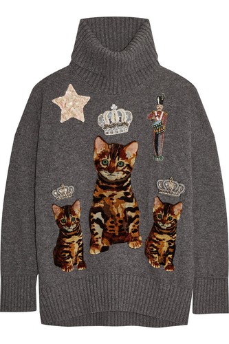 dolce and gabbana cashmere cat jumper sweater dress 4000.00