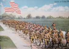 C. 1910 Postkarte, US Milit&auml;rfoto, Szene Im Camp Dix NJ