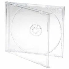 10 Standard 10.4mm Single Clear CD DVD Jewel Cases Clear Tray Hold 1 Disc