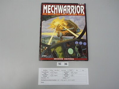 Mechwarrior - Battletech RPG: Second Edition Core Book | eBay