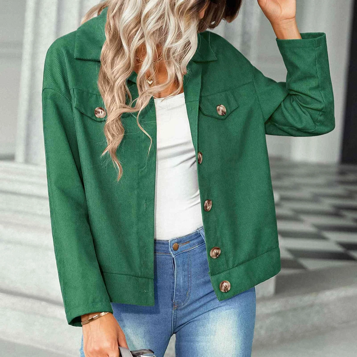 Green store top coat