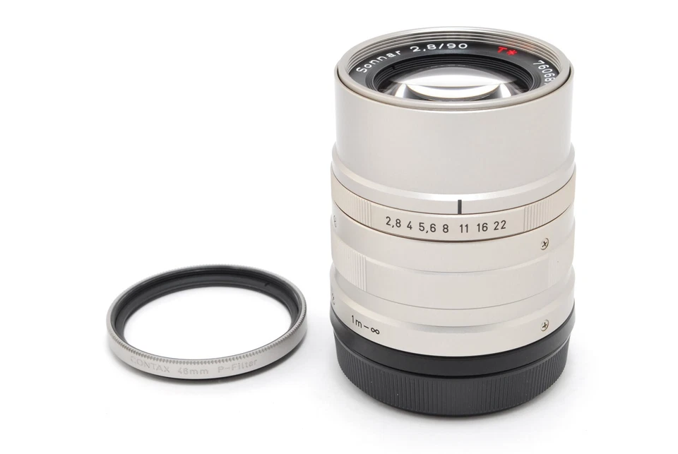 [ALMOST UNUSED] Contax Carl Zeiss Sonnar T* 90mm f/2.8 Lens for G1 G2 from Japan - Image 2 of 4