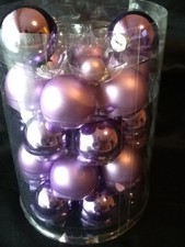  27  Dekokugel Christbaumkugel Kugel  Neu & Ovp lila  Ø 5,5 matt & glänzend