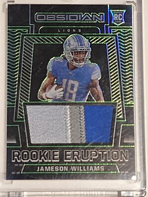 2022 Panini Obsidian Jameson Williams Rookie Eruption 07/50