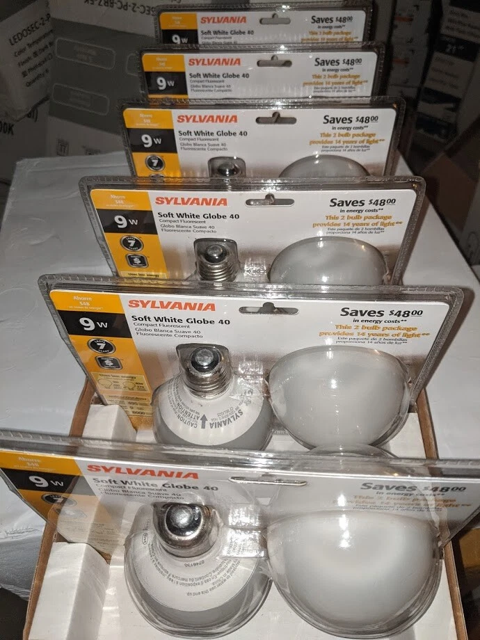 Sylvania -9W- 120V- 3000K- G25- CFL Globe Bulbs (Medium Base) (12 Pack) - Image 3 of 4