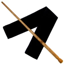 15" Hand Turned Madame Hooch Mahogany Wood Magic Wand Witch Wicca w/ Free Bag
