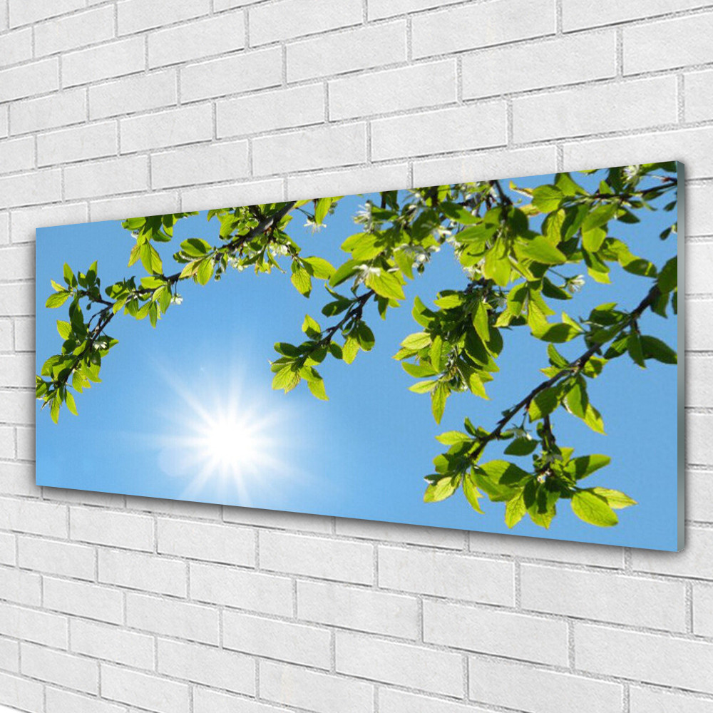 Tableau en verre 125x50 cm Tulup Soleil pour agrandir une pièce