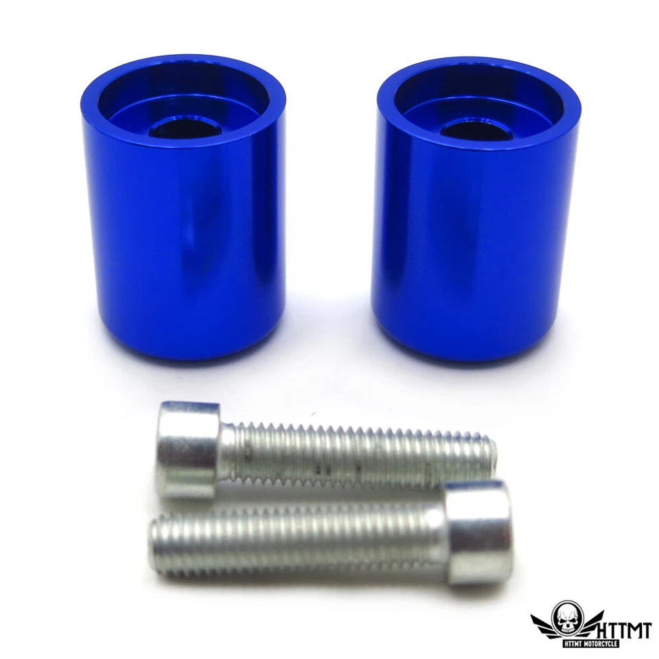 Blue Bar Ends For Kawasaki Ninja 250 500 Zx600 Zx6 636 Zzr600 Zx6R Zx6Rr NOLOGO - Image 4 of 4