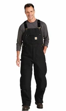 Carhartt® Short Firm Duck Insulated Bib Overalls Black Size XXXL  NEW WITH TAGS