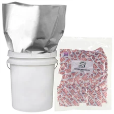 10-2 GALLON 14x20 Mylar Bags 5.25 MIL + 10-1000cc Oxygen Absorber Food Storage