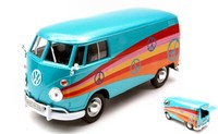 Motormax 1/24 Van Vw Type 2 T1 1965 Delivery Van Peace Statisches Modell