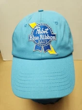 Pabst Blue Ribbon Easy  Curved Strapback Hat Mens Cap Headwear New Old Stock PBR