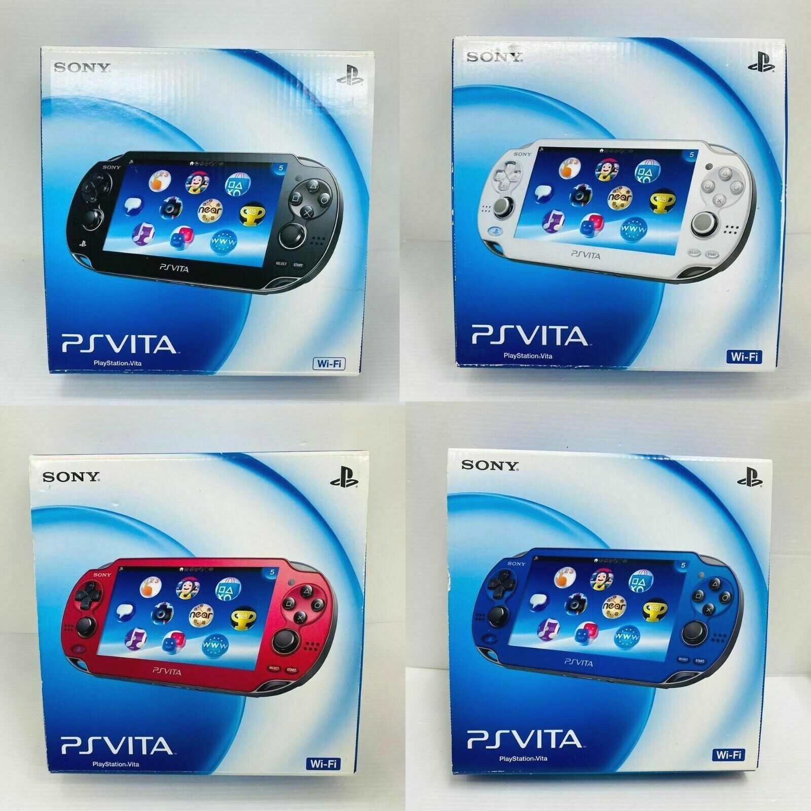 PS Vita PCH-1000 Various Colors(Black/White/Red/Blue) Sony