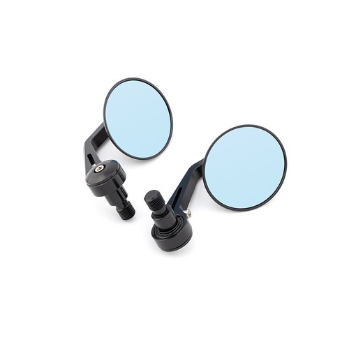 Black Handlebar End Side Mirror M16 Bolt-on For Yamaha XSR700 FZ8 MT-09 MT-07 - Picture 2 of 14