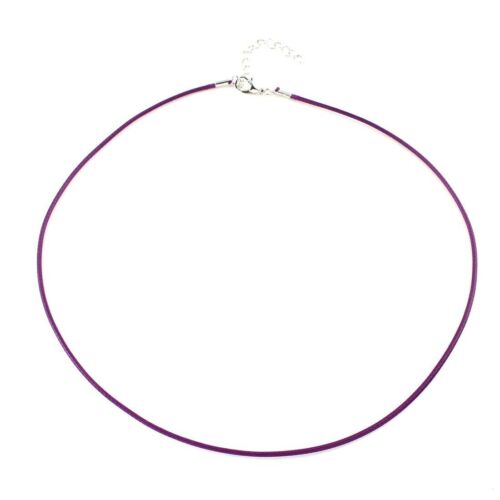 10 Halsband Wachsband 46cm Halskette mit Karabinerverschluss 1,5mm Schmuckband - Bild 15 von 25