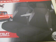 Custom Covers Wetsuit Extreme Truck Seat Cover Set, Black/Gray 40356