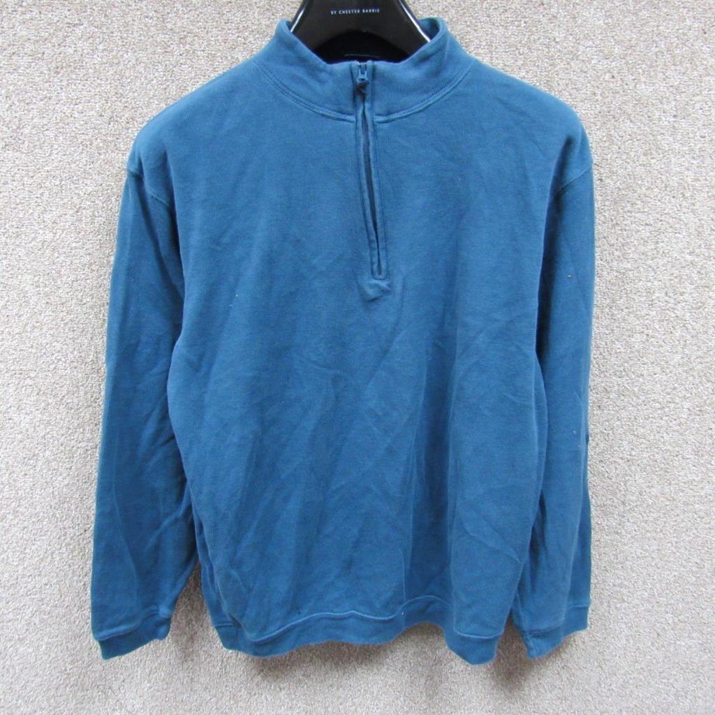MENS WOOLRICH COTTON BLEND ¼ ZIP CREW NECK JUMPER UK SIZE M REF