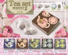 Tea Set Mascot 2  All 5 Types Capsule Toy Gacha Gachapon Japan NCS