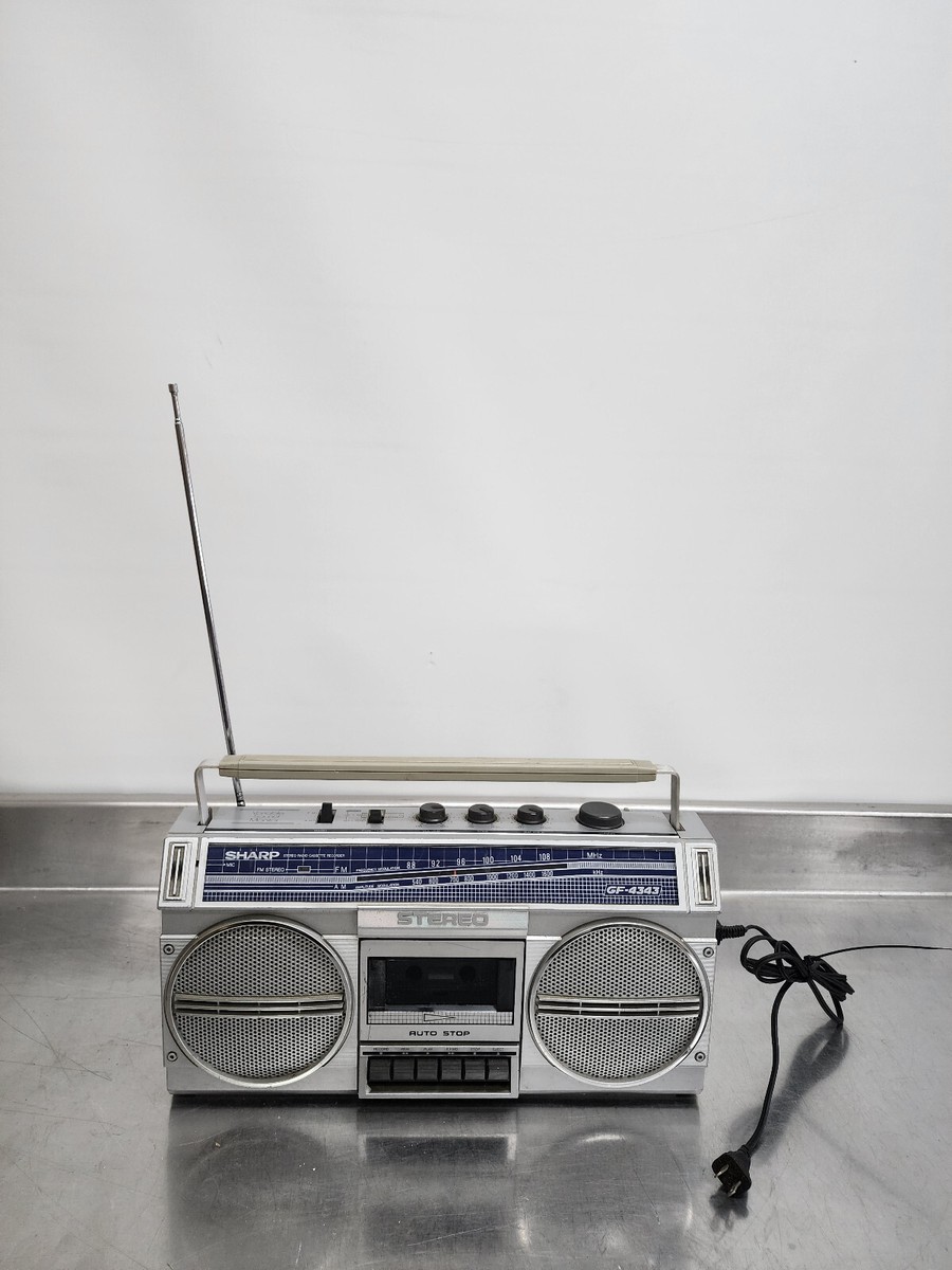 SHARP GF-4343 Stereo Radio Cassette Recorder 1980's Boombox