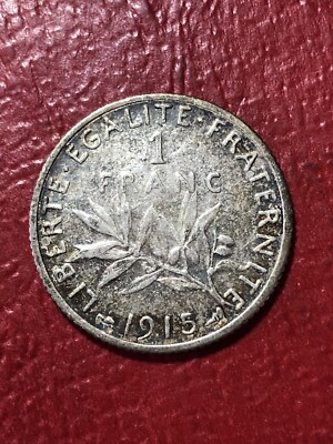 1915 France 1 Franc Silver Please Check Our Inventory