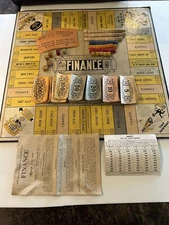 1936 Finance or House and Lot Board Game Parker Bros Licensed / NO BOX