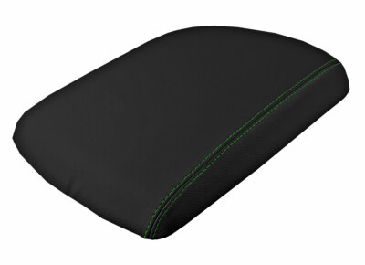 Console Lid Pull Over Armrest Cover Leather for Dodge Ram 09-16 Green Stitch
