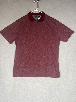 Beverly Hills Polo Club Shirt Men s XL Burgundy Short Sleeve Collared NWT