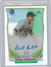 2014 Bowman Chrome Refractor Daniel Robertson RC /500 Auto Free Shipping!