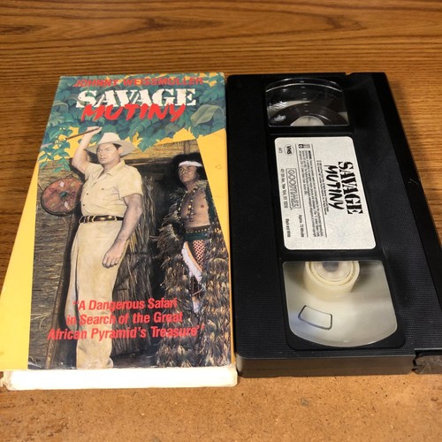 Savage Mutiny VHS VCR Video Tape Used Movie Johnny Weissmuller - Picture 6 of 6