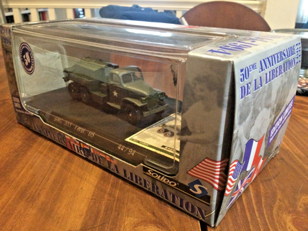 Miniature Solido GMC Tourelle - 50e Anniversaire Libération 1944-1994 - 1/50