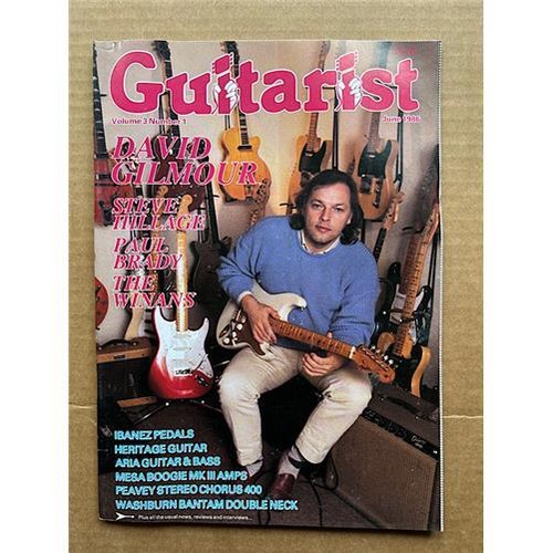 PINK FLOYD GUITARIST MAGAZINE JUNE 1986 - DAVID GILMOUR COVER WITH FEATURE INSID - 第 1/1 張圖片