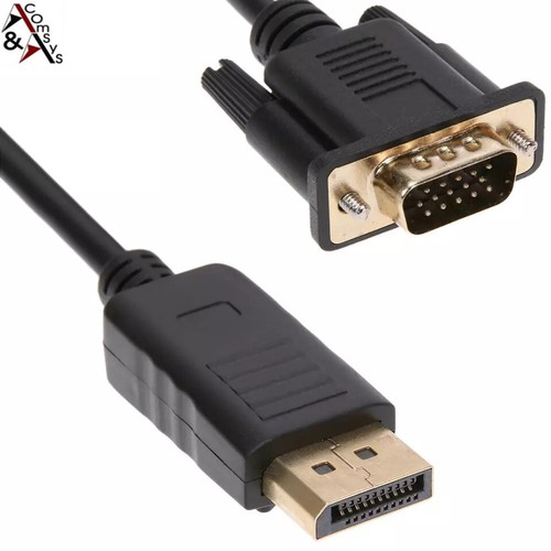3m Displayport DP auf VGA Kabel Konverter Gold Kupfer Chipset 1080P Full HD - Bild 4 von 4
