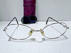 Vintage CARTIER Filao Sunglasses Silver Gold Oval 135-51-19 France Case No Lens — photo 7