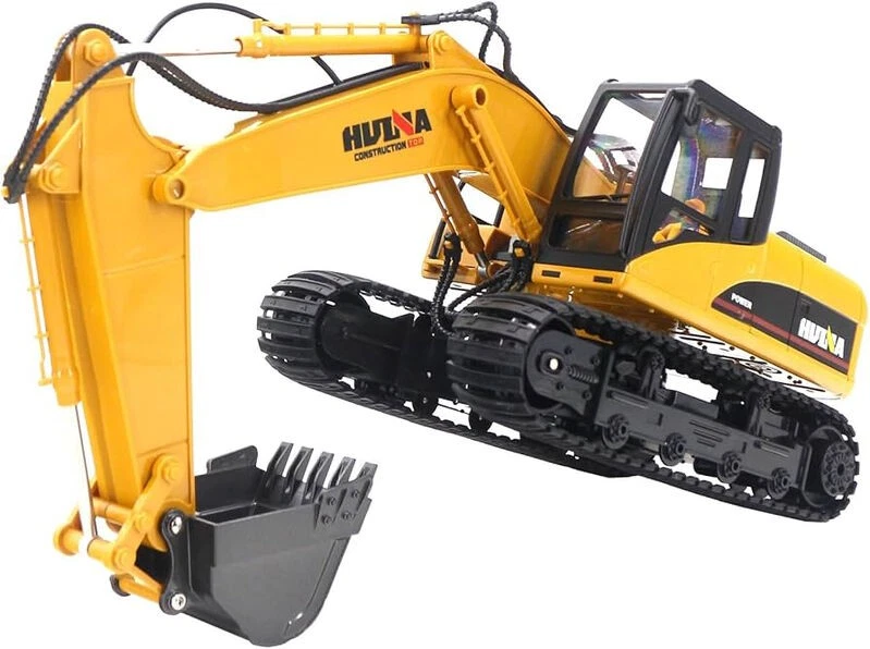 Huina 1535 Rc 1:14 2.4Ghz 15Ch Rc Car Alloy Excavator Rtr Auto Demonstration - image 2 of 4