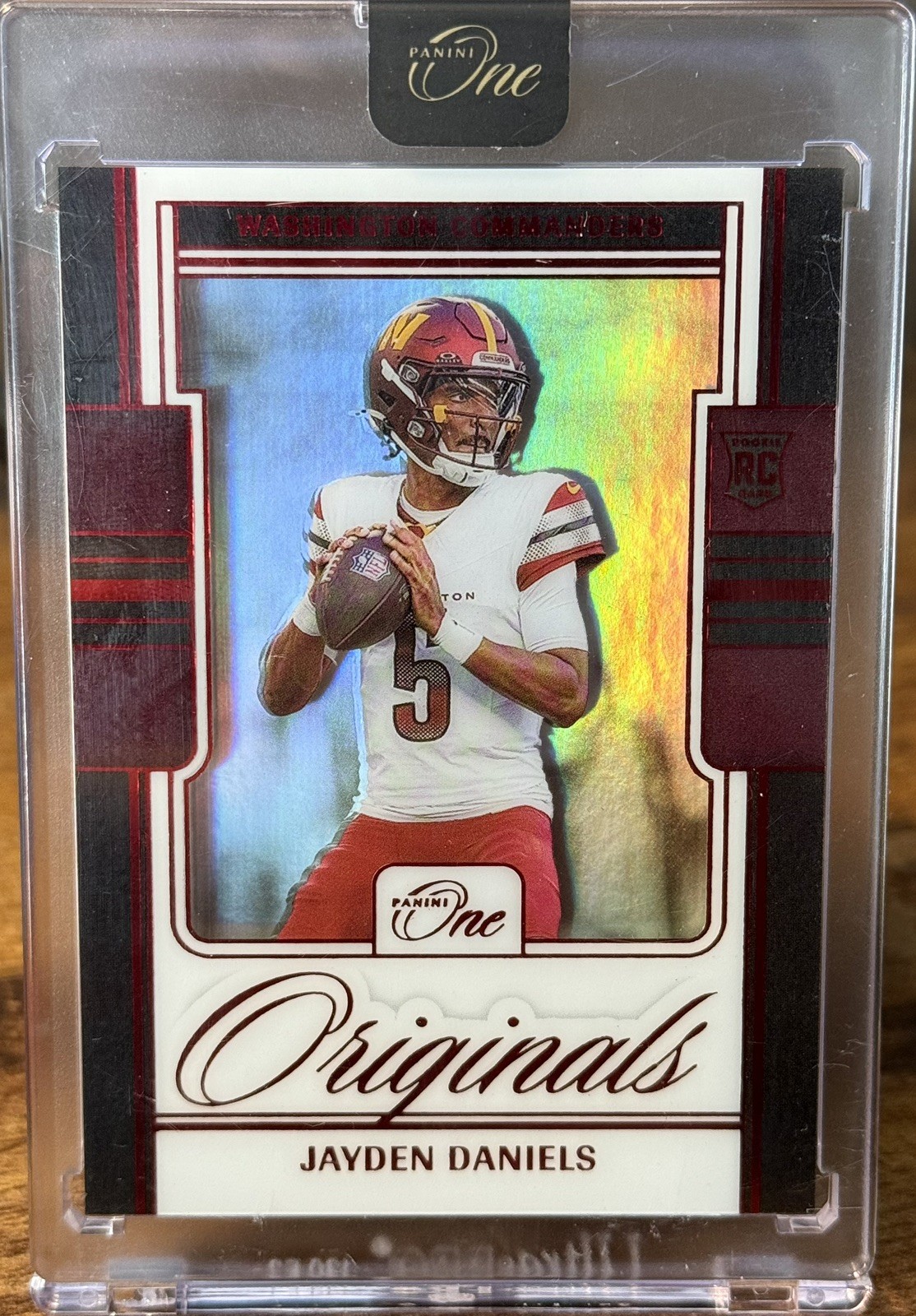 2024 Panini One Originals Red Jayden Daniels RC ROOKIE /49 Commanders