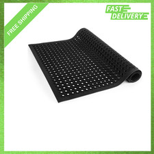 Rubber Floor Mat With Holes 36x60 Heavy Duty Drainage Outdoor Indoor Kitchen Bar Rubber Floor Mat With Holes 36x60 Heavy Duty Drainage Outdoor Indoor Kitchen Bar
