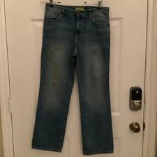 Old Navy Boys Straight Blue Denim Jeans size 14 Husky Adjustable Waist