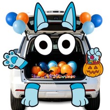 Trunk or Treat Car Decorations Kit, Blue Dog Halloween Decor