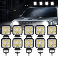 10X 12W 12V LED Arbeitsscheinwerfer Auto Scheinwerfer Offroad SUV Boot LKW Nebel