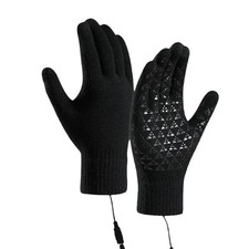 Heated Gloves Electric Rechargeable Battery Hand Warm Windproof Thermal