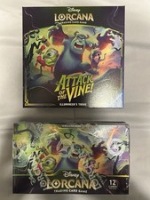 Disney Lorcana TCG Attack of the Vine Booster Box and Trove Sealed In Hand