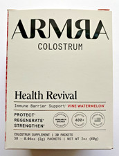 ARMRA Bovine Colostrum Superfood Grass-Fed Immune Fitness Brain Watermelon 30ct